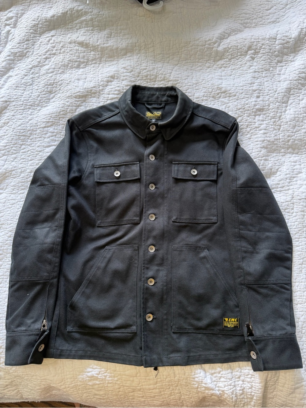 Black Men's Performance motor bike resistant over shirt / Jacket